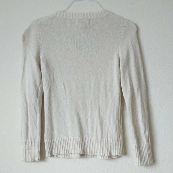 Banana Republic Knit Metallic Wool Blend Sweater - Picture 6 of 6